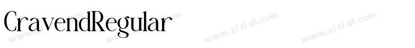 CravendRegular字体转换 CravendRegular字体转换