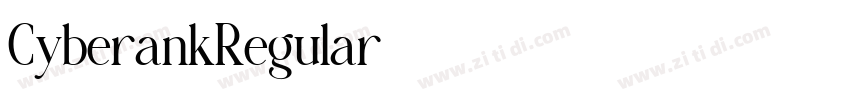 CyberankRegular字体转换 CyberankRegular字体转换