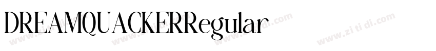 DREAMQUACKERRegular字体转换 DREAMQUACKERRegular字体转换