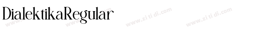 DialektikaRegular字体转换