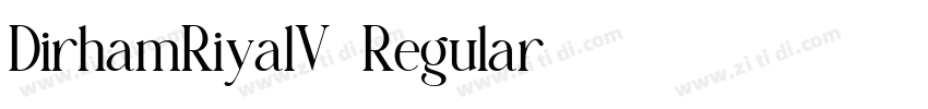 DirhamRiyalV3Regular字体转换