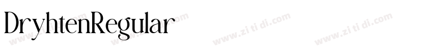 DryhtenRegular字体转换