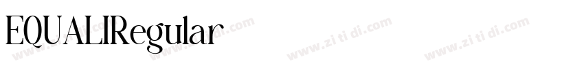 EQUALIRegular字体转换 EQUALIRegular字体转换