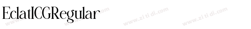 EclatICGRegular字体转换 EclatICGRegular字体转换