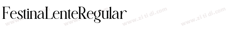 FestinaLenteRegular字体转换
