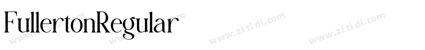 FullertonRegular字体转换 FullertonRegular字体转换