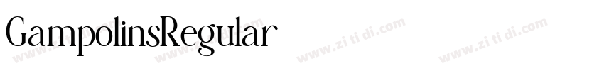 GampolinsRegular字体转换 GampolinsRegular字体转换