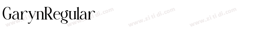 GarynRegular字体转换 GarynRegular字体转换