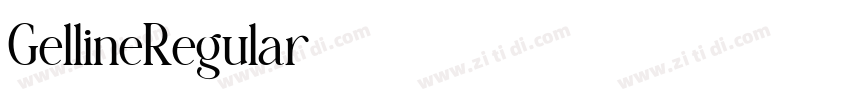GellineRegular字体转换