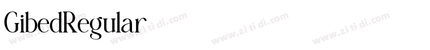 GibedRegular字体转换