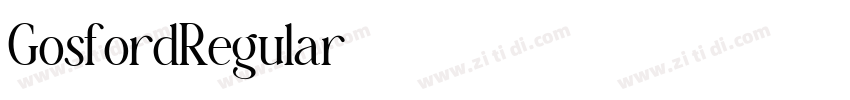 GosfordRegular字体转换