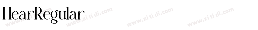 HearRegular字体转换 HearRegular字体转换