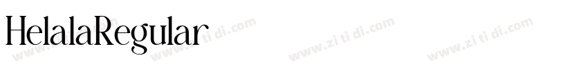 HelalaRegular字体转换