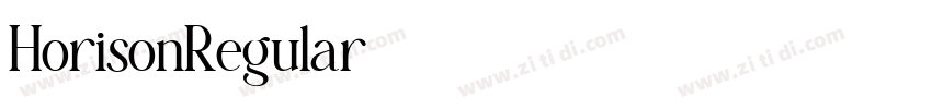 HorisonRegular字体转换 HorisonRegular字体转换