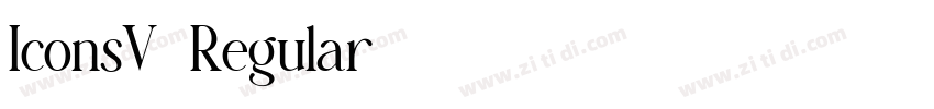 IconsV4Regular字体转换
