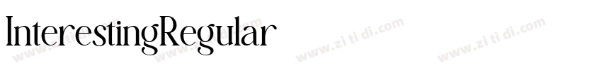 InterestingRegular字体转换 InterestingRegular字体转换