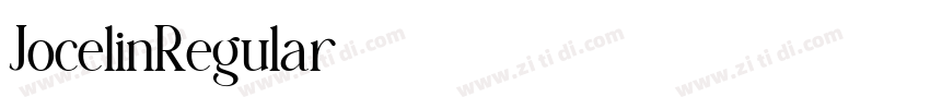JocelinRegular字体转换