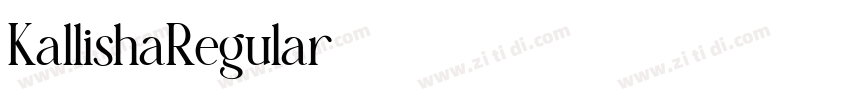 KallishaRegular字体转换