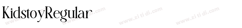 KidstoyRegular字体转换 KidstoyRegular字体转换