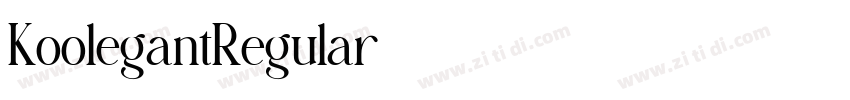 KoolegantRegular字体转换 KoolegantRegular字体转换