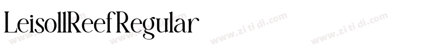 LeisollReefRegular字体转换 LeisollReefRegular字体转换