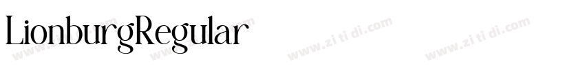 LionburgRegular字体转换 LionburgRegular字体转换