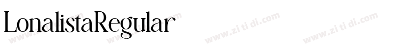 LonalistaRegular字体转换