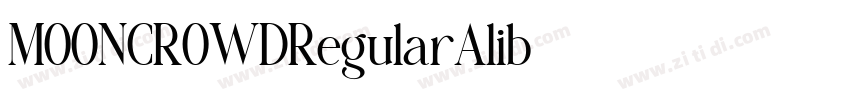 MOONCROWDRegularAlib字体转换 MOONCROWDRegularAlib字体转换