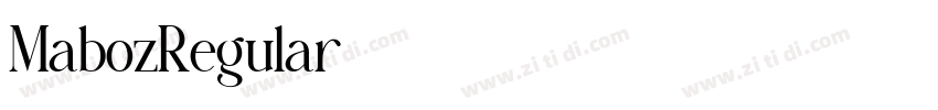 MabozRegular字体转换 MabozRegular字体转换
