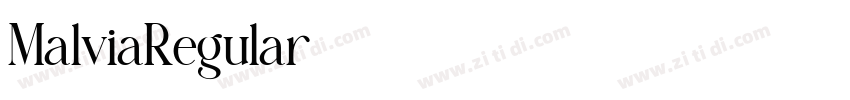 MalviaRegular字体转换