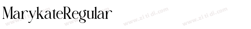 MarykateRegular字体转换