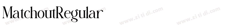 MatchoutRegular字体转换