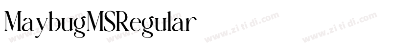 MaybugMSRegular字体转换