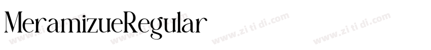 MeramizueRegular字体转换