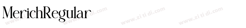 MerichRegular字体转换