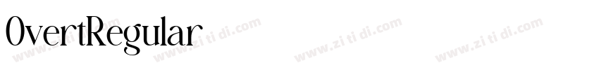 OvertRegular字体转换