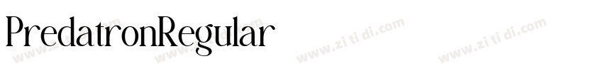 PredatronRegular字体转换