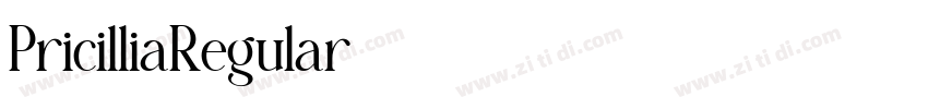 PricilliaRegular字体转换 PricilliaRegular字体转换