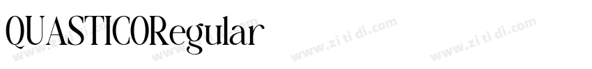 QUASTICORegular字体转换