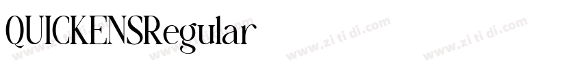 QUICKENSRegular字体转换 QUICKENSRegular字体转换