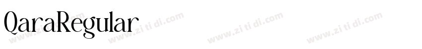 QaraRegular字体转换