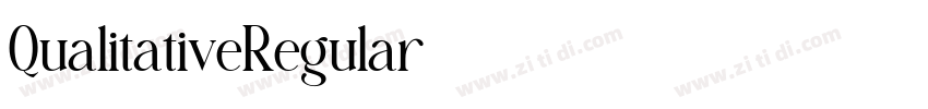 QualitativeRegular字体转换