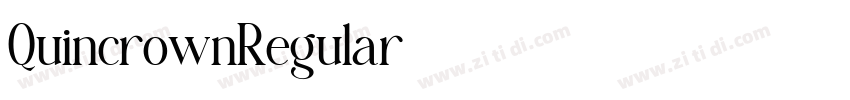 QuincrownRegular字体转换 QuincrownRegular字体转换