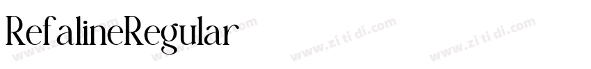 RefalineRegular字体转换 RefalineRegular字体转换