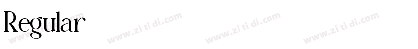 Regular字号字体转换