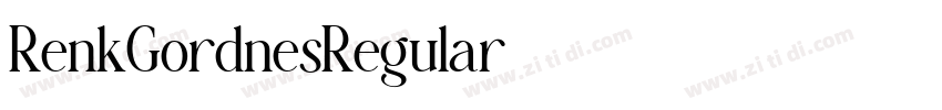 RenkGordnesRegular字体转换