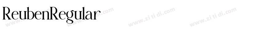 ReubenRegular字体转换