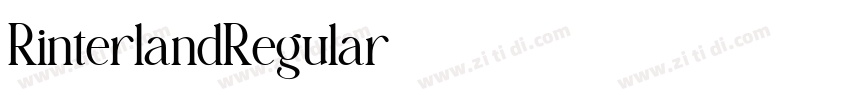 RinterlandRegular字体转换