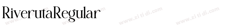 RiverutaRegular字体转换