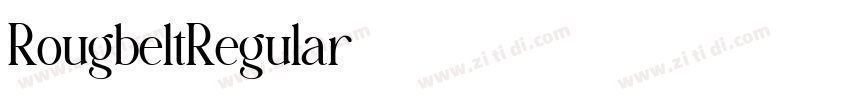 RougbeltRegular字体转换